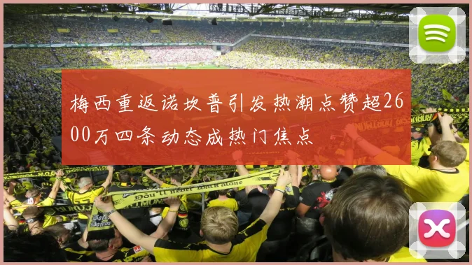 梅西重返诺坎普引发热潮点赞超2600万四条动态成热门焦点