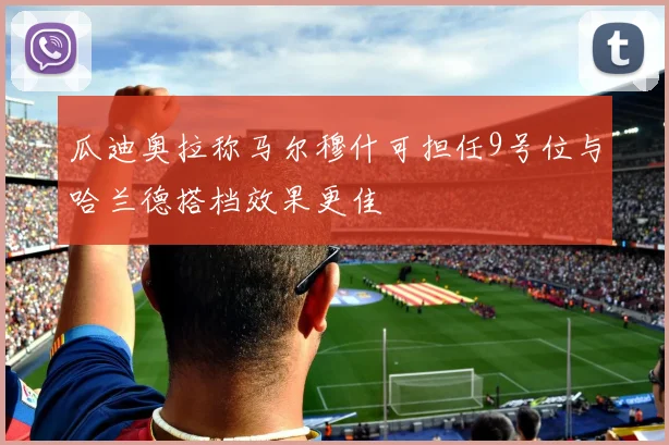 瓜迪奥拉称马尔穆什可担任9号位与哈兰德搭档效果更佳